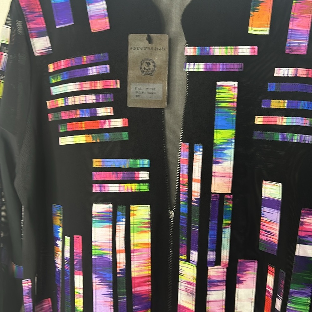 Colorful Geometric Patterned Jacket - Picture 3 of 3